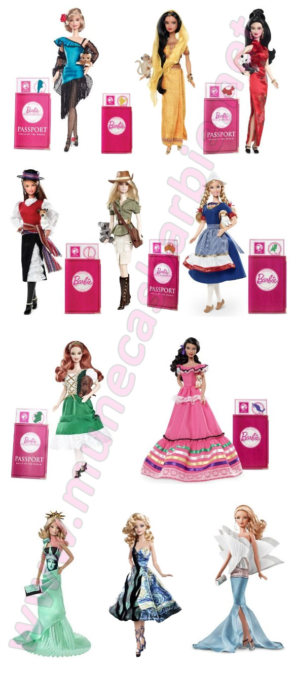 Barbies - Muñecas del Mundo con vestidos regionales de cada país